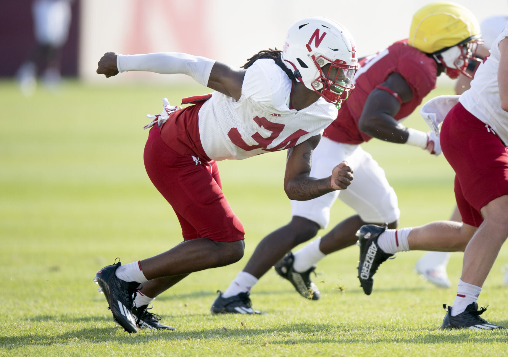 NU football practice, 8.8